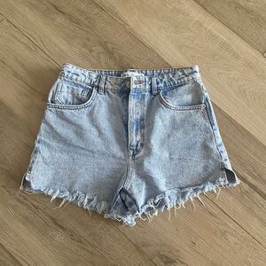Zara Light Blue Denim Shorts